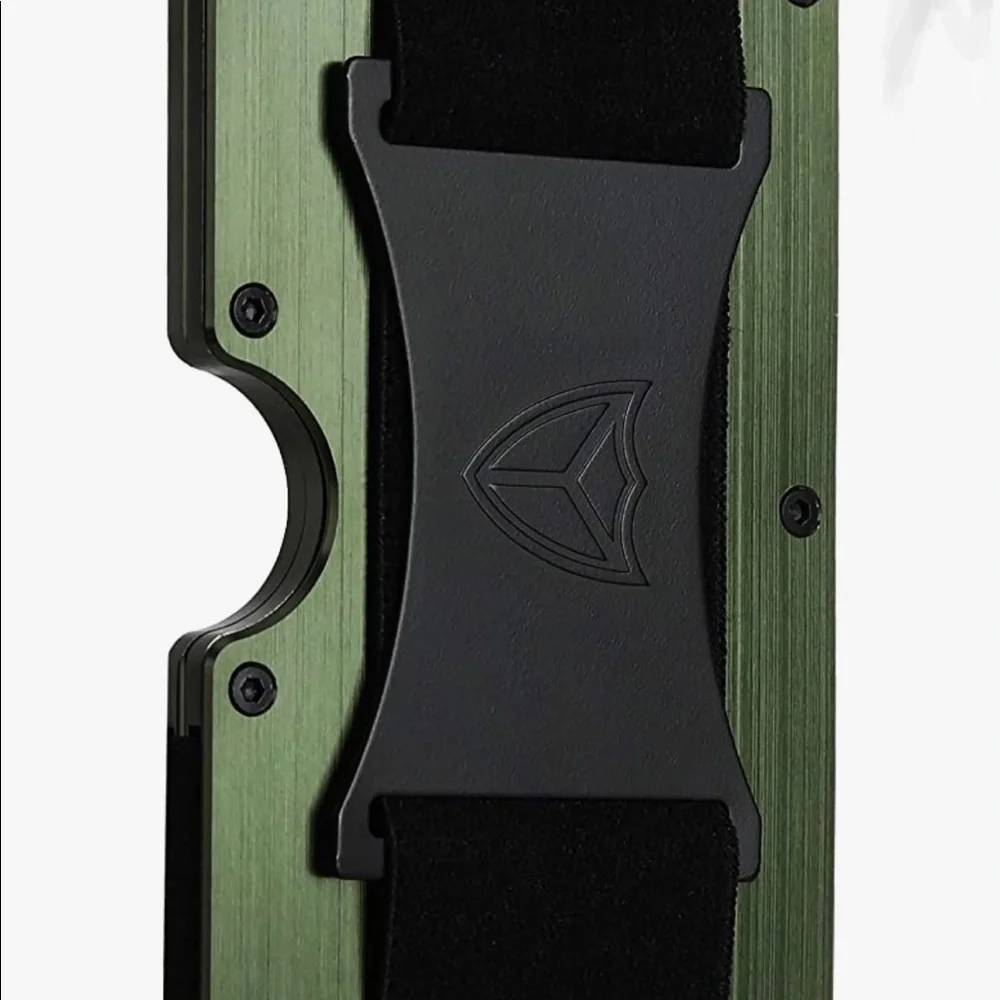Brand New Green Lightweight Aluminum Tactical Minimalist Wallet for Men - Picture 2 of 8